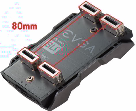 EVGA Pro HB SLI-brygga 2-Way (2 slot gap)