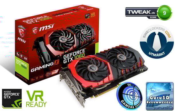 MSI GeForce GTX 1060 6GB Gaming X
