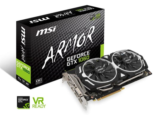 MSI GeForce GTX 1060 6GB Armor OC