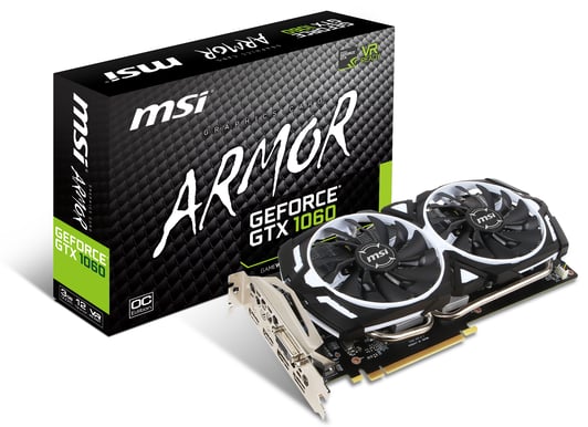 MSI GeForce GTX 1060 3GB ARMOR OCV1