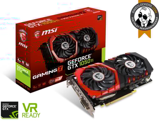 MSI GeForce GTX 1050 Ti 4GB Gaming X