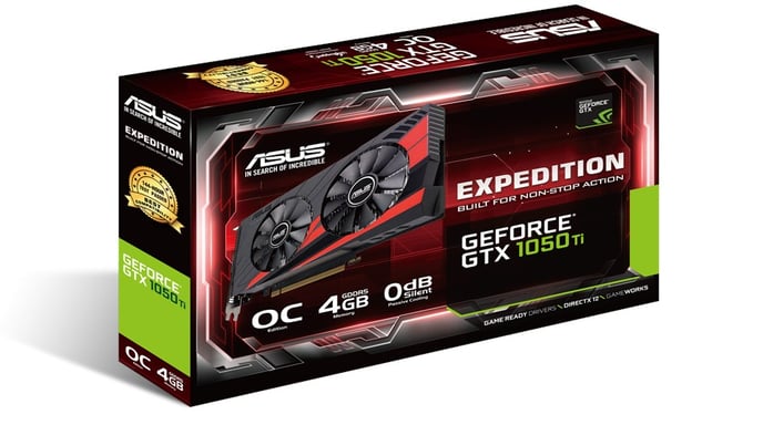 ASUS GeForce GTX 1050 Ti 4GB Expedition OC