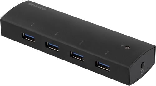 Deltaco USB 3.0 hubb 4-portar