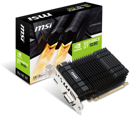 MSI GeForce GT 1030 2GB OC Fläktlös
