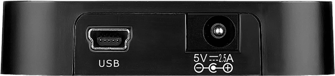 D-Link USB 2.0-adapter 4 portar Svart