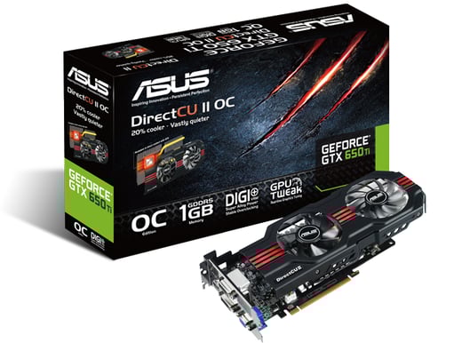 ASUS GeForce GTX 650Ti 1024MB DirectCUII OC