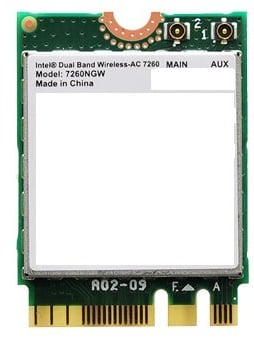 Intel WLAN module AC-7260 M.2 (NGFF) Rev.2