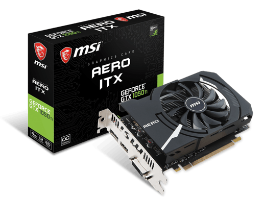 MSI GeForce GTX 1050 Ti 4GB Aero ITX OCV1