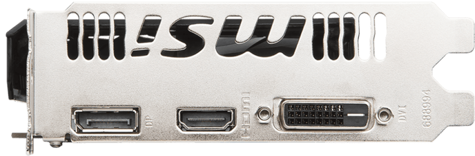 MSI GeForce GTX 1050 Ti 4GB Aero ITX OCV1