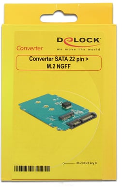 DeLOCK Adapter 22-pinM.2 (NGFF) SATA, 6Gb/s