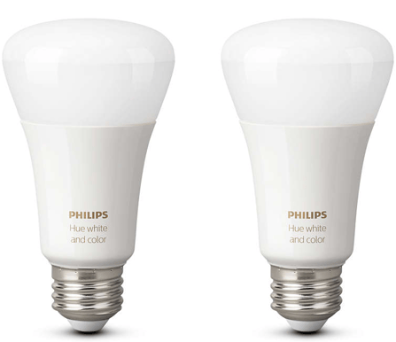 Philips Hue White & Color Ambiance E27, 2-pack