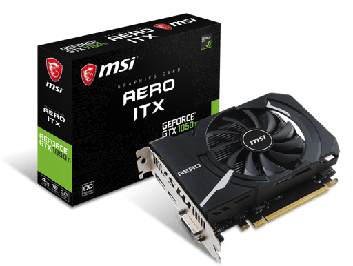 MSI GeForce GTX 1050 Ti 4GB AERO ITX