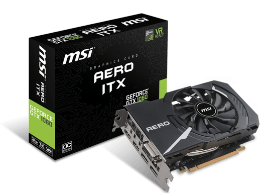 MSI GeForce GTX 1060 3GB AERO ITX