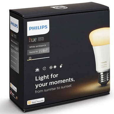Philips Hue White Ambiance Startpaket (2xE27 Lampor, Bridge, Fjärrkontroll)