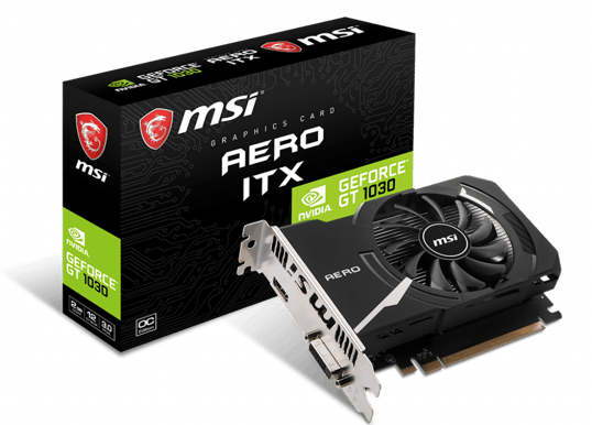 MSI GeForce GT 1030 2GB AERO ITX OC