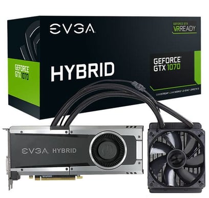 EVGA GeForce GTX 1070 8GB GAMING HYBRID & LED