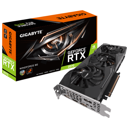Gigabyte GeForce RTX 2070 8GB WINDFORCE 3