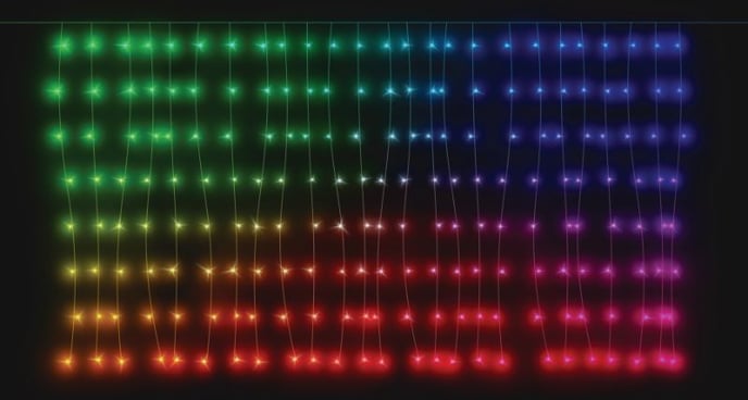 Twinkly Wall Julbelysning 200 RGB LED