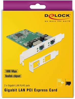 DeLock PCIe 2x Gigabit LAN