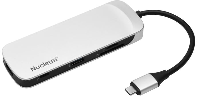 Kingston Nucleum USB-C Dockningsstation 7 portar Silver