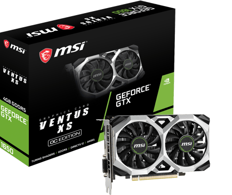 MSI GeForce GTX 1650 4GB VENTUS XS OC