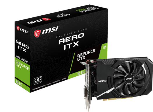MSI GeForce GTX 1650 4GB AERO ITX OC