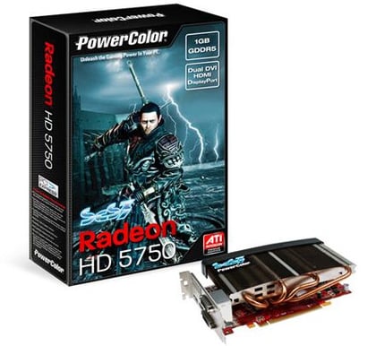 PowerColor Radeon HD5750 1GB SCS3 Passiv kylning