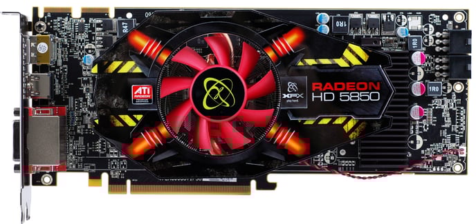 XFX Radeon HD5850 1GB + 2 spel