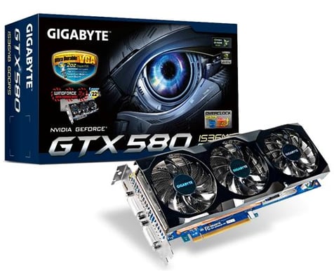Gigabyte GeForce GTX 580 1536MB OC