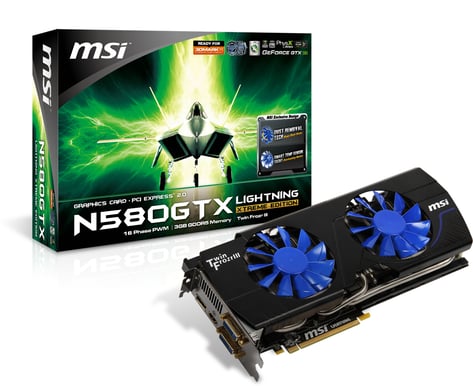 MSI GeForce GTX 580 3072MB Lightning Xtreme