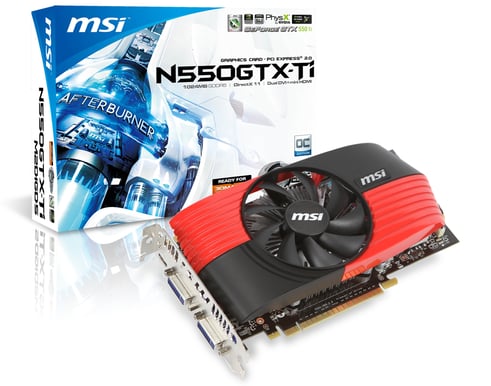 MSI GeForce GTX 550Ti 1024MB OC