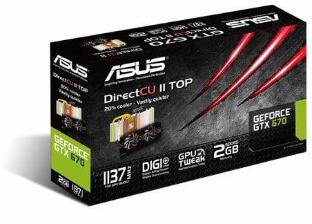 ASUS GeForce GTX 670 2048MB DirectCUII TOP + Assassin's Creed III & Borderlands 2 (Värde 799kr)