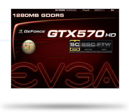 EVGA GeForce GTX 570 1280MB HD Superclocked