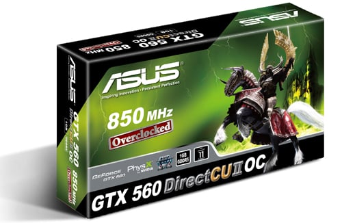 ASUS GeForce GTX 560 1024MB DirectCUII OC