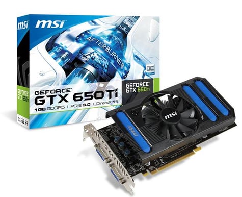 MSI GeForce GTX 650Ti 1024MB
