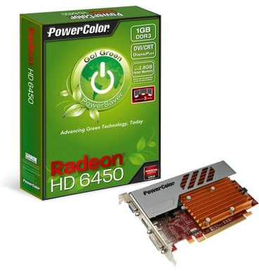 PowerColor Radeon HD6450 1024MB Eyefinity3 Green Go!