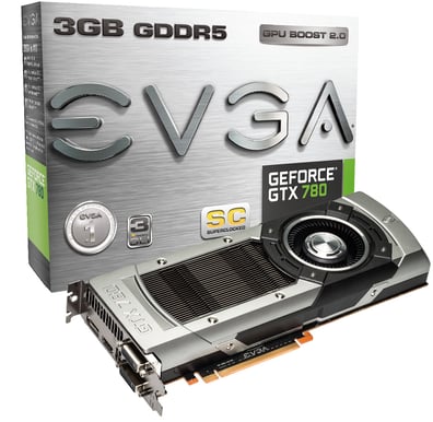 EVGA GeForce GTX 780 3GB SC +3 spel på köpet (värde över 1000kr)!