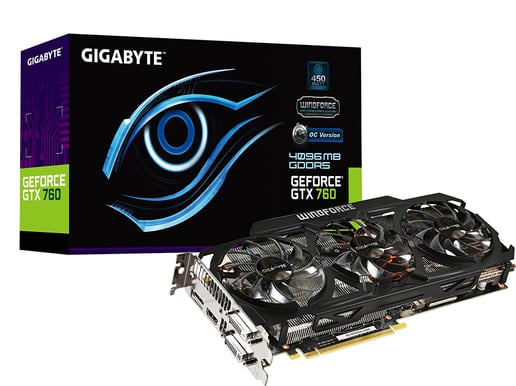 Gigabyte GeForce GTX 760 4GB OC Windforce 3 +2 spel (värde 800kr)!