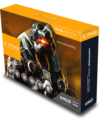Sapphire Radeon R9 270X 2GB BOOST TOXIC (Curacao XT) + 2 st spel (SILVER)