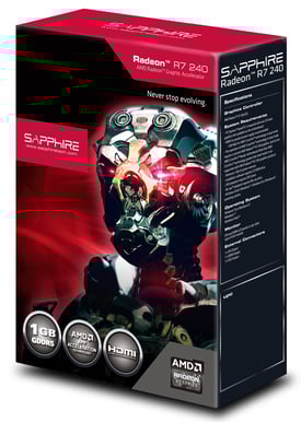 Sapphire Radeon R7 240 1GB (GDDR5) BOOST (Oland Pro) + 1 st spel (BRONZE)