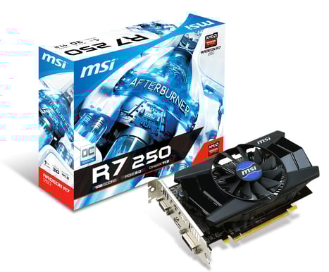MSI Radeon R7 250 1GB OC (Oland XT)