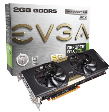 EVGA GeForce GTX 770 2GB SC ACX Max 2st. / hushåll! + 3 SPEL