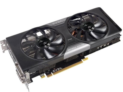 EVGA GeForce GTX 760 4GB FTW ACX Max 2st. / hushåll + 3 SPEL