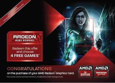 AMD Ruby Red - 4 spel på köpet! (värde 1000 kr)