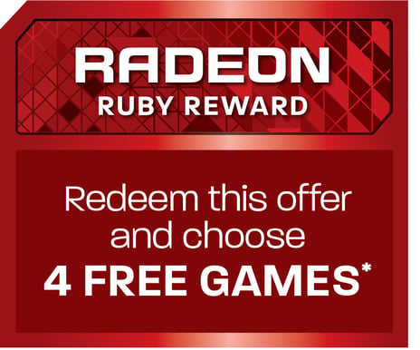 AMD Ruby Red - 4 spel på köpet! (värde 1000 kr)