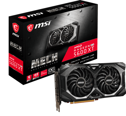 MSI Radeon RX 5600 XT 6GB 14GBPS MECH OC