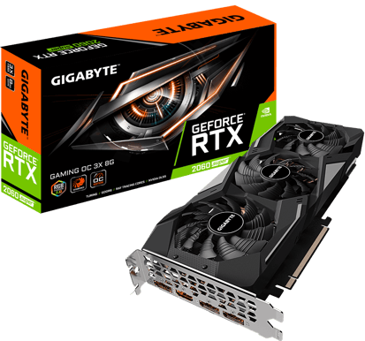 Gigabyte GeForce RTX 2060 SUPER 8GB GAMING OC 3X 2.0