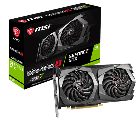 MSI GeForce GTX 1650 4GB D6 GAMING X