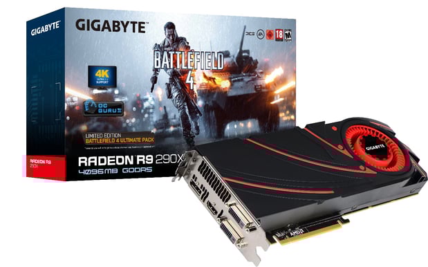 Gigabyte Radeon R9 290X 4GB (Hawaii XT) + Battlefield 4