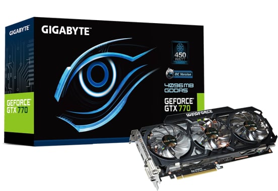 Gigabyte GeForce GTX 770 4GB OC Windforce +3 spel (värde 1000kr)